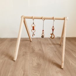 Babygym toys / Moon - apricot