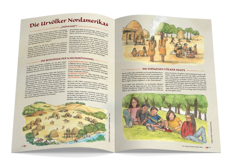 Waldorf children's magazine - CURTAIN ON issue 132 indigenous peoples of North America