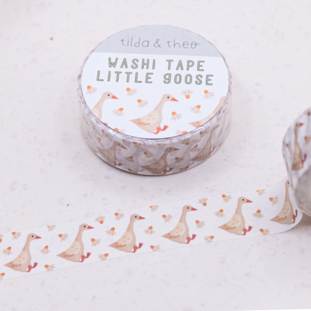 Washi Tape Oie - Ruban Adhésif Oies Washi Tape Masking Tape Prairie