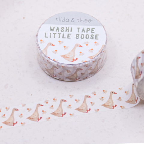Washi Tape Gans - Plakband Ganzen Washi Tape Afplakband Weide