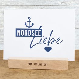 Maritime postcard "North Sea Love" from recycled paper