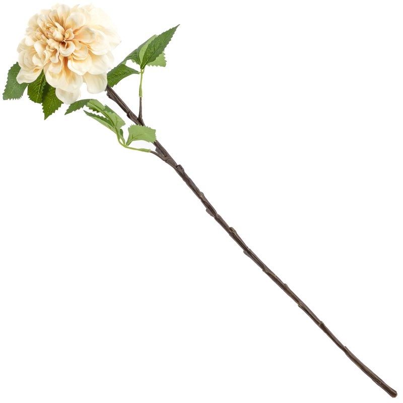 Artificial flower dahlia cream