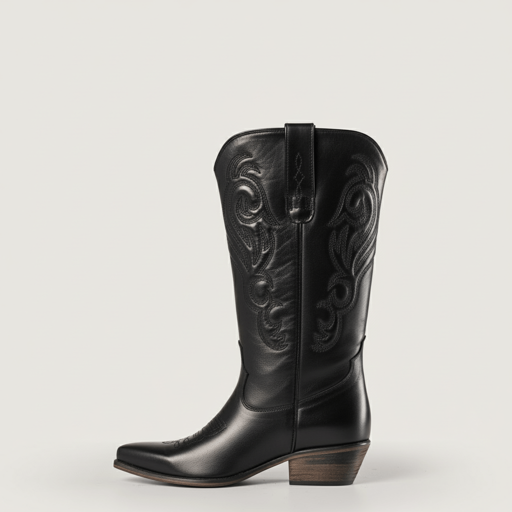 Bottes texanes noires Bryanna