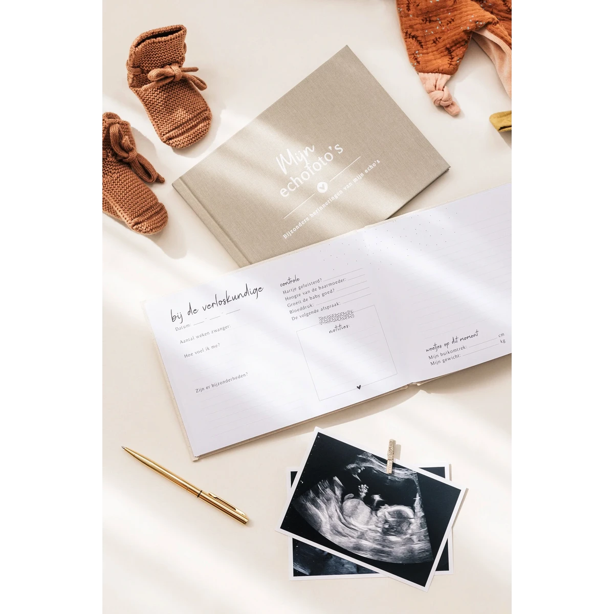 Fyllbooks Mein Ultraschallbuch – Linen Taupe