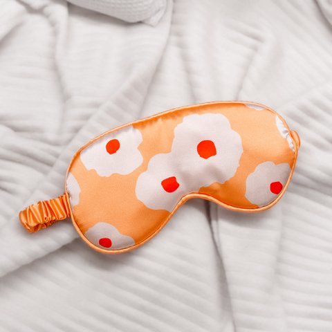 EYE MASK  FLORAL ORANGE HF
