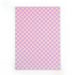 Meddelelse Block Karo Rosa/Purple lavet af genanvendt papir