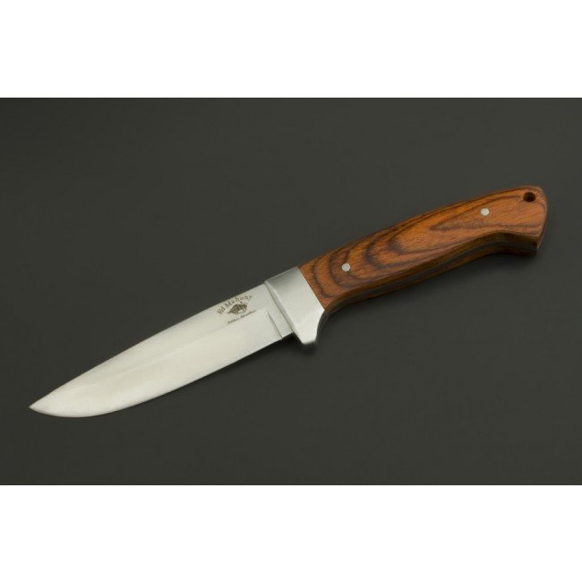 ED MAHONY Elch Master V, Jagdmesser, (red pakka wood handle)