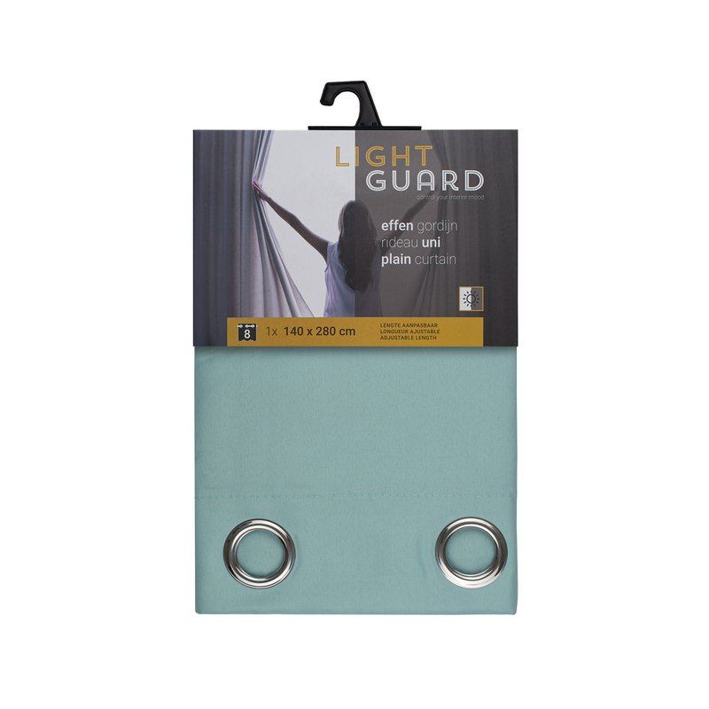 Light Guard ready -made curtain - Lightly transmitting - Length adjustable - with rings - 140x280cm