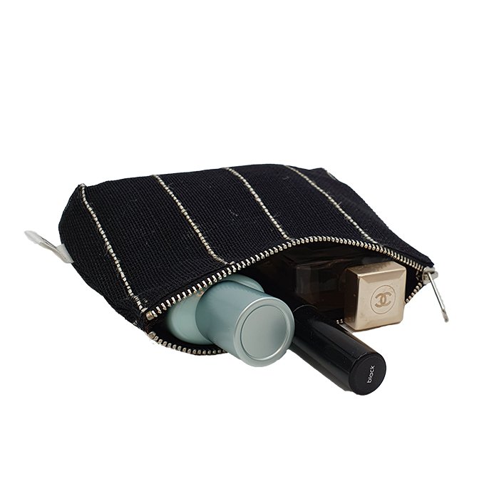 ANNA NERA Fairtrade Etui S - Tasje maquillage - Toilettas - Trousse de toilette Jute S noir 300-031