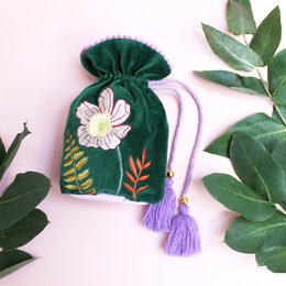 Posy Teal Beutel mit Kordelzug