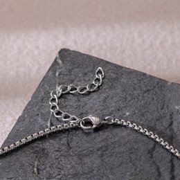 Textured silver Dog Tag Necklace