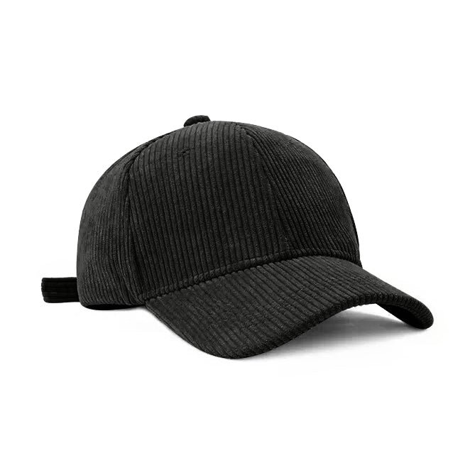 Legend Cap Basic - eindbaas - Corduroy - Black