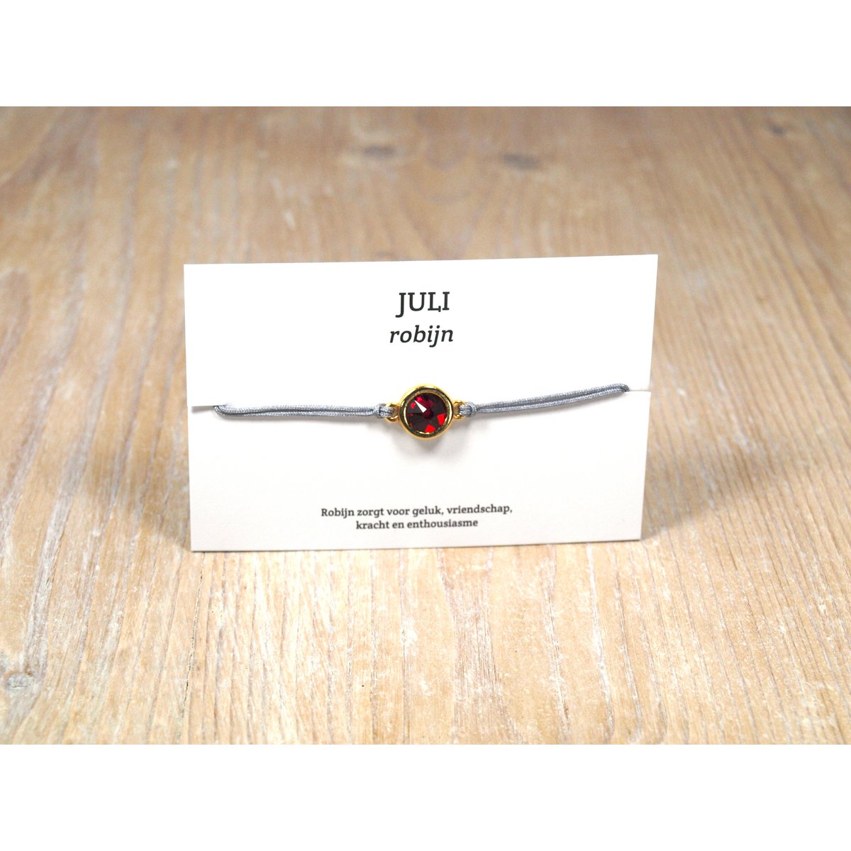 per stuk.Geboortesteen armbandjes swarovski goud
