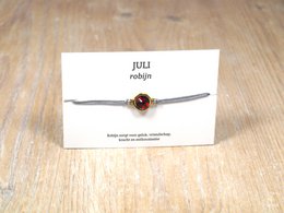 per stuk.Geboortesteen armbandjes swarovski goud