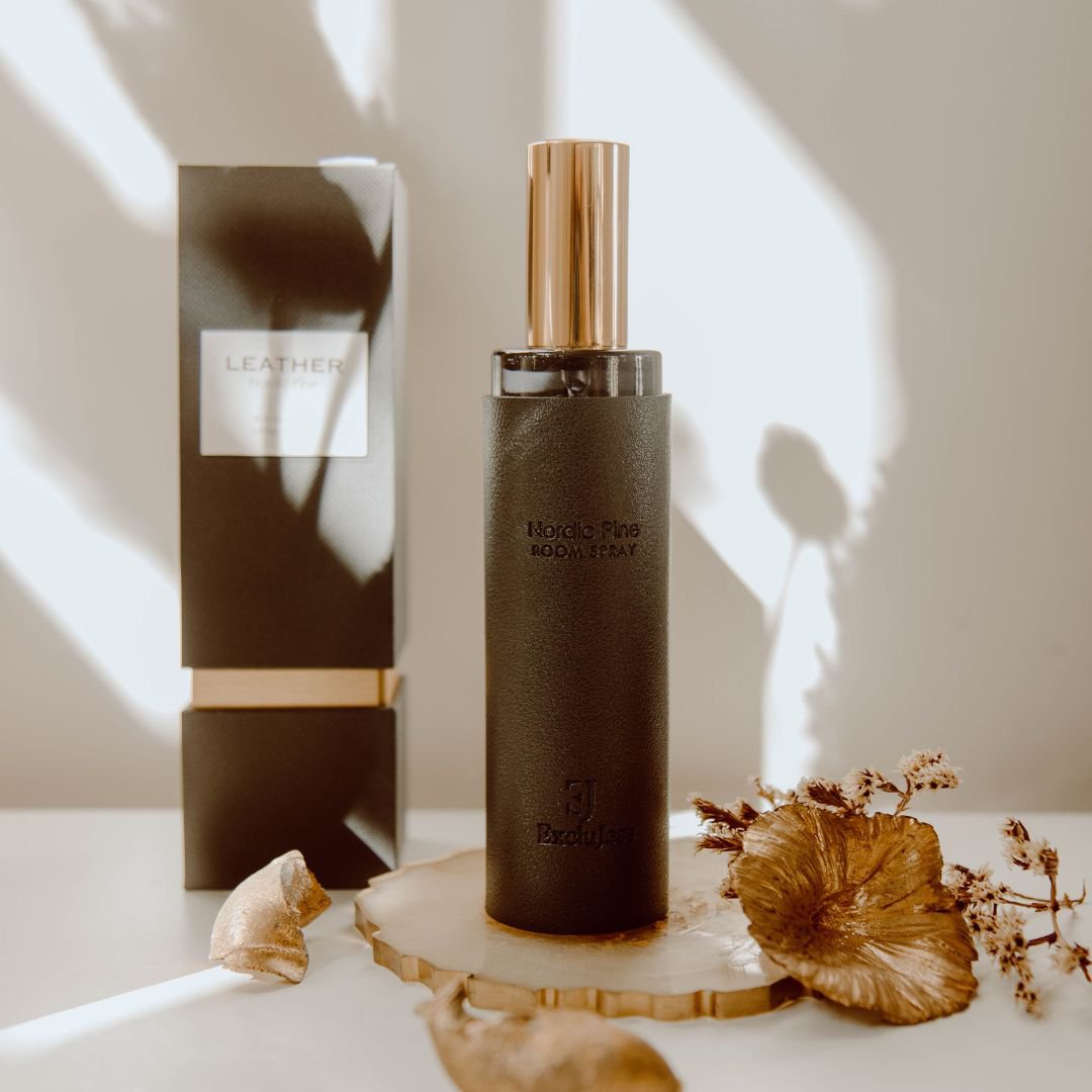 Spray para ambientes con tacto de cuero negro pino nórdico