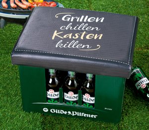 Kunstst Sitzpolster"Grillen..." VE 6