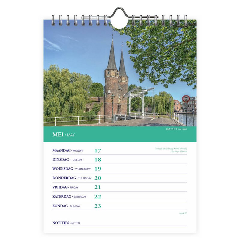 0003 Nederland WEEKnotitiekalender Weide met Koeien 2027