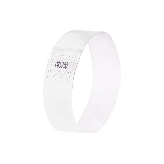 Braccialetti per eventi Sigel super soft 255x25mm bianco 120 pz. incl. etichette