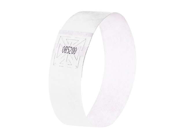 Bracelets événementiels Sigel super soft 255x25mm blanc 120 pcs. y compris étiquettes
