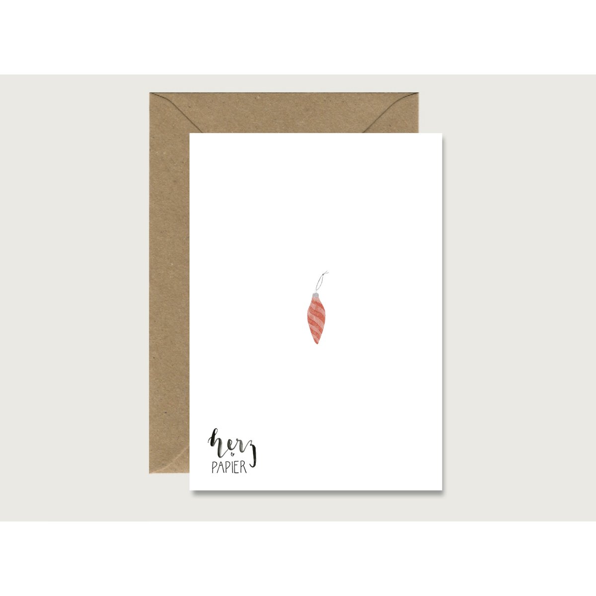 Kerstkaart "gezellige kersttijd" - vouwkaart Kerstmis | Advent | Illustratie | Waterverf | Waterverf || HART & PAPIER