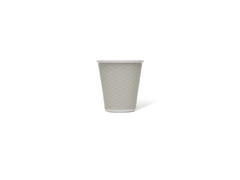 Porcelain cup LAP 180ml with silicon. grip honeycomb L. Gray Gray
