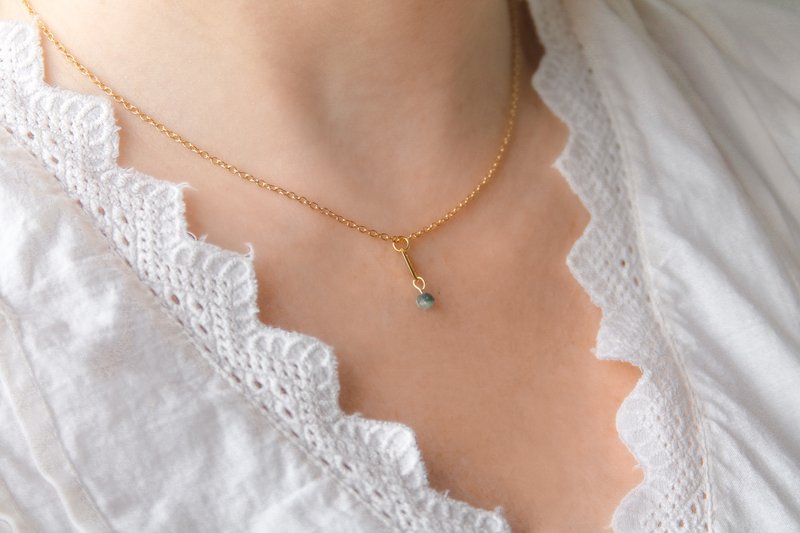 Halskæde Emerald - Guld