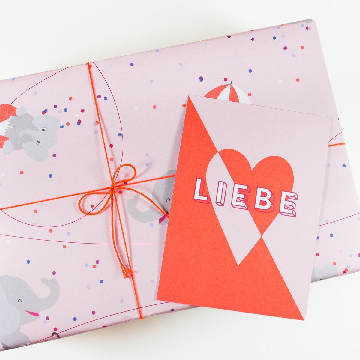 Wrapping paper Circus Elephants