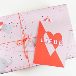 Wrapping paper Circus Elephants