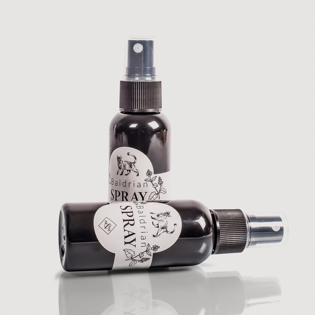ne&no® Geschenkset Katzen Wohlfühlkräuter: Katzenminze + Baldrian Spray +  Matatabi Sticks