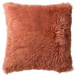 Dutch Decor FLUFFY - Decorative cushion 60x60 cm - Super soft - XL cushion - Muted Clay - Pink