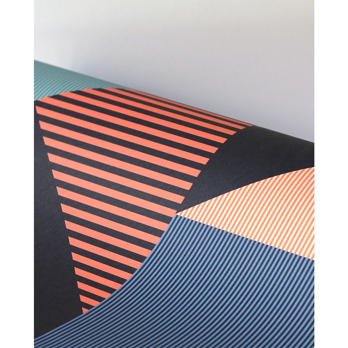 Uitgelijnd Blauw inpakpapier