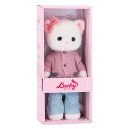 Pluszowa zabawka, Lucky Kitty, Lucky Sophie: Dziane Wiśnie 38 cm