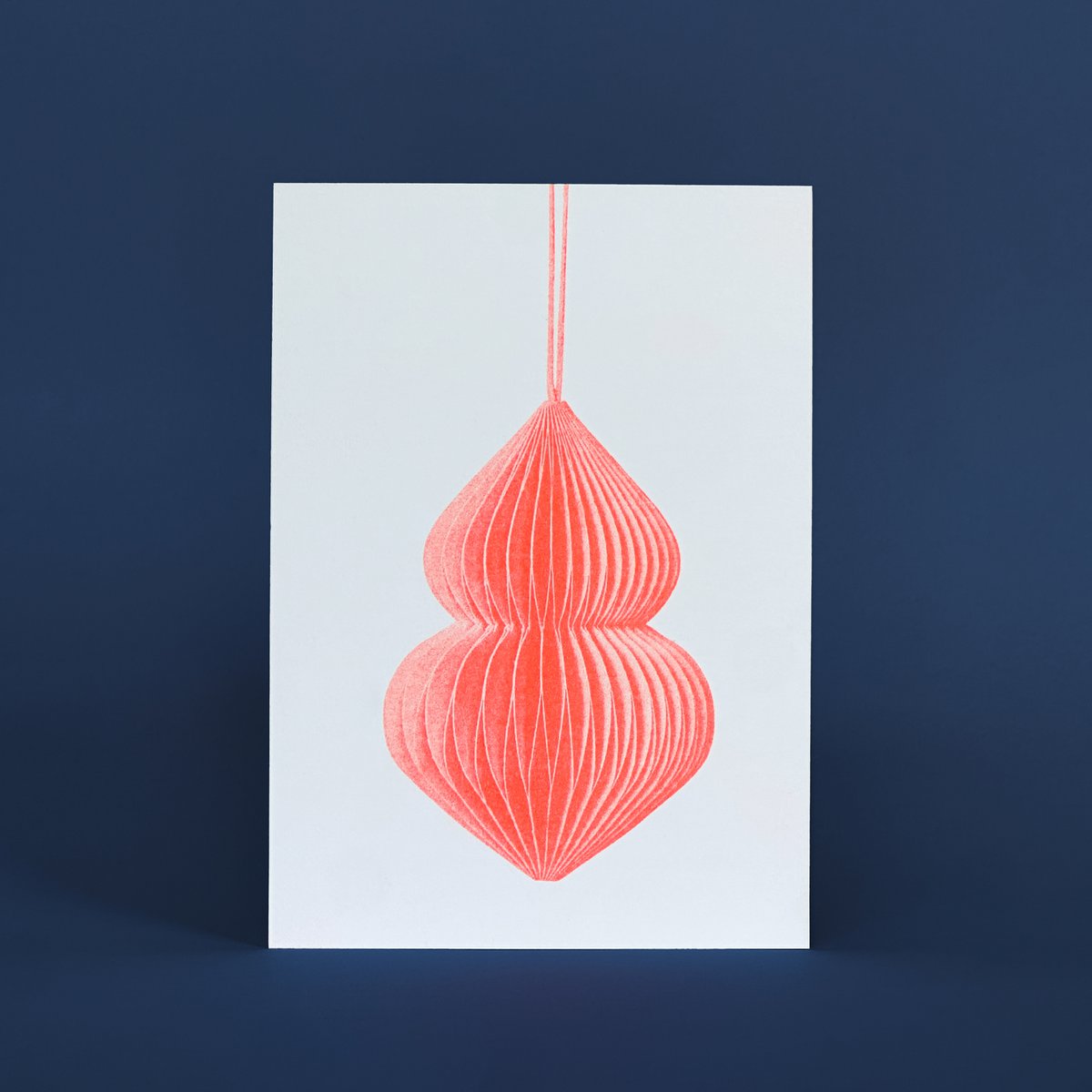 Risographie Carte postale - Jewelry Orange - Din A6