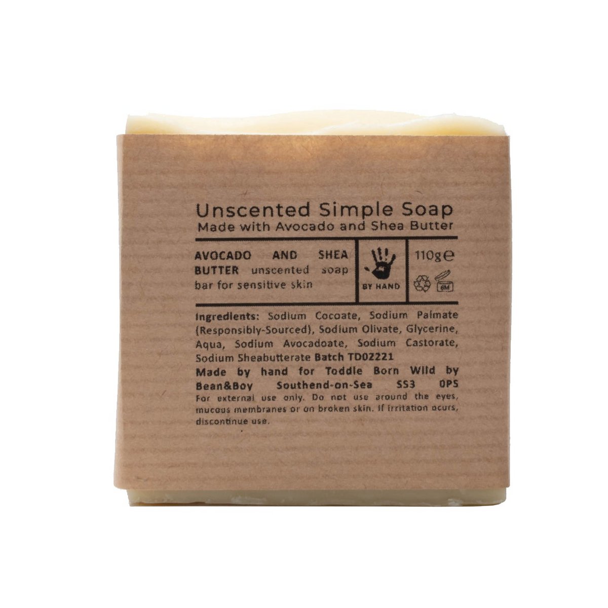 Savon durable apaisant au beurre de karité et à l'avocat VEGAN coulé à la main