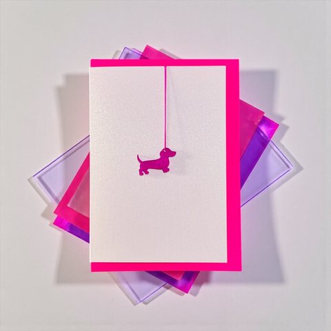 Hang Me Happy * Little Wiener neon pink