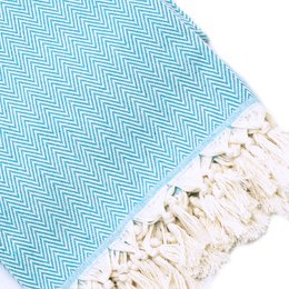 Turquoise 200 cm x 260 cm 100% Cotton