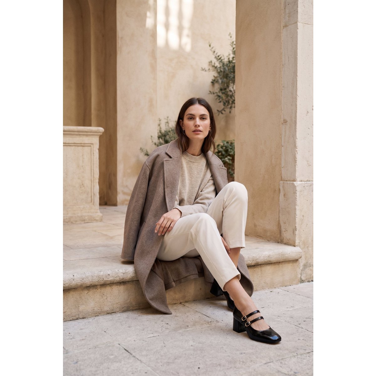 MAITE BLACK – Mary Jane-Schuhe mit doppeltem Riemen und Absatz
