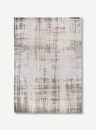 Beige area rug with a neutral, textured design suitable for living rooms and bedrooms.