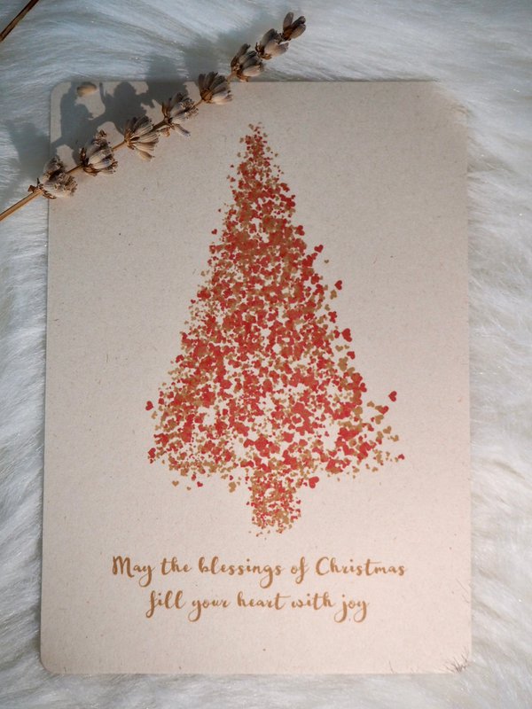 Christmas card 'Heart Christmas tree'