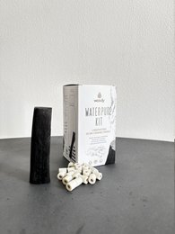 Kit di purificazione dell'acqua - 1 carbone attivo binchotan e 20 perle in ceramica em