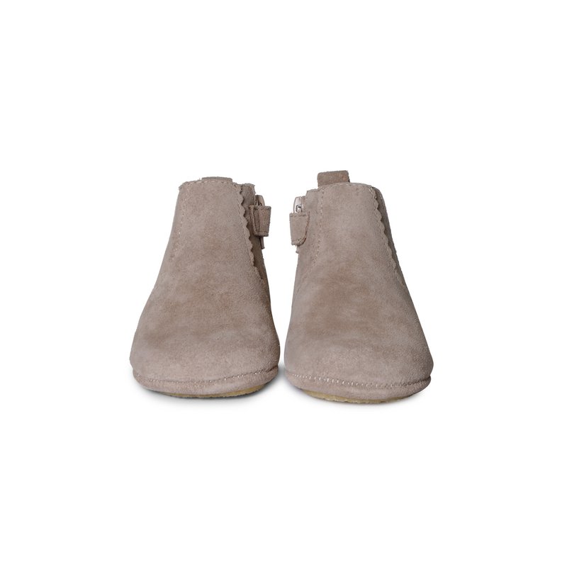 Chelsea Boots Flower Edge - Taupe