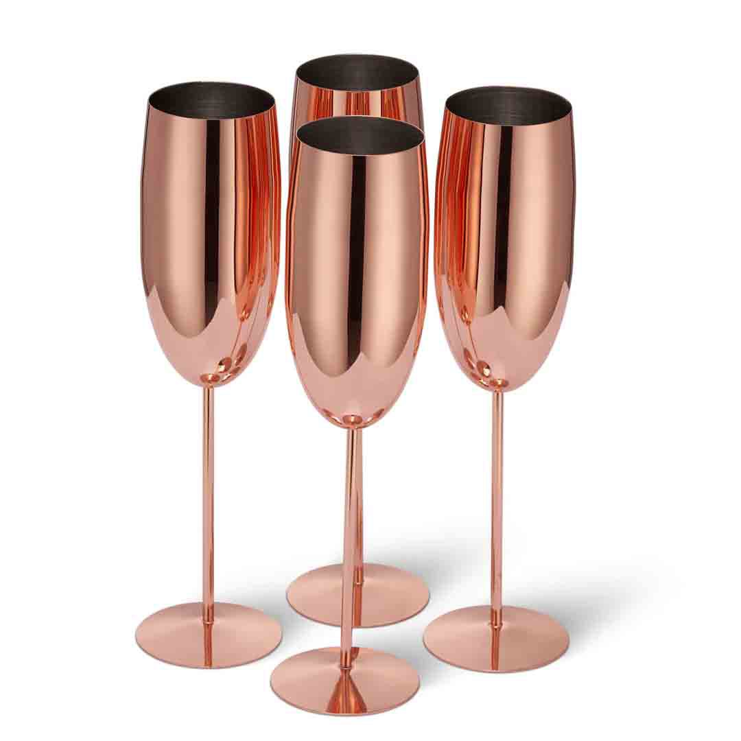 Champagne flute Rose 4x28,5cl