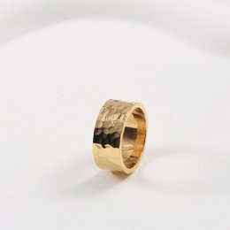 Ankareeda - Hammered Wedding Band Gold
