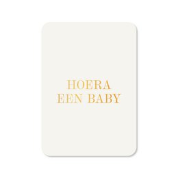 Card Hooray a baby (with gold foil)
