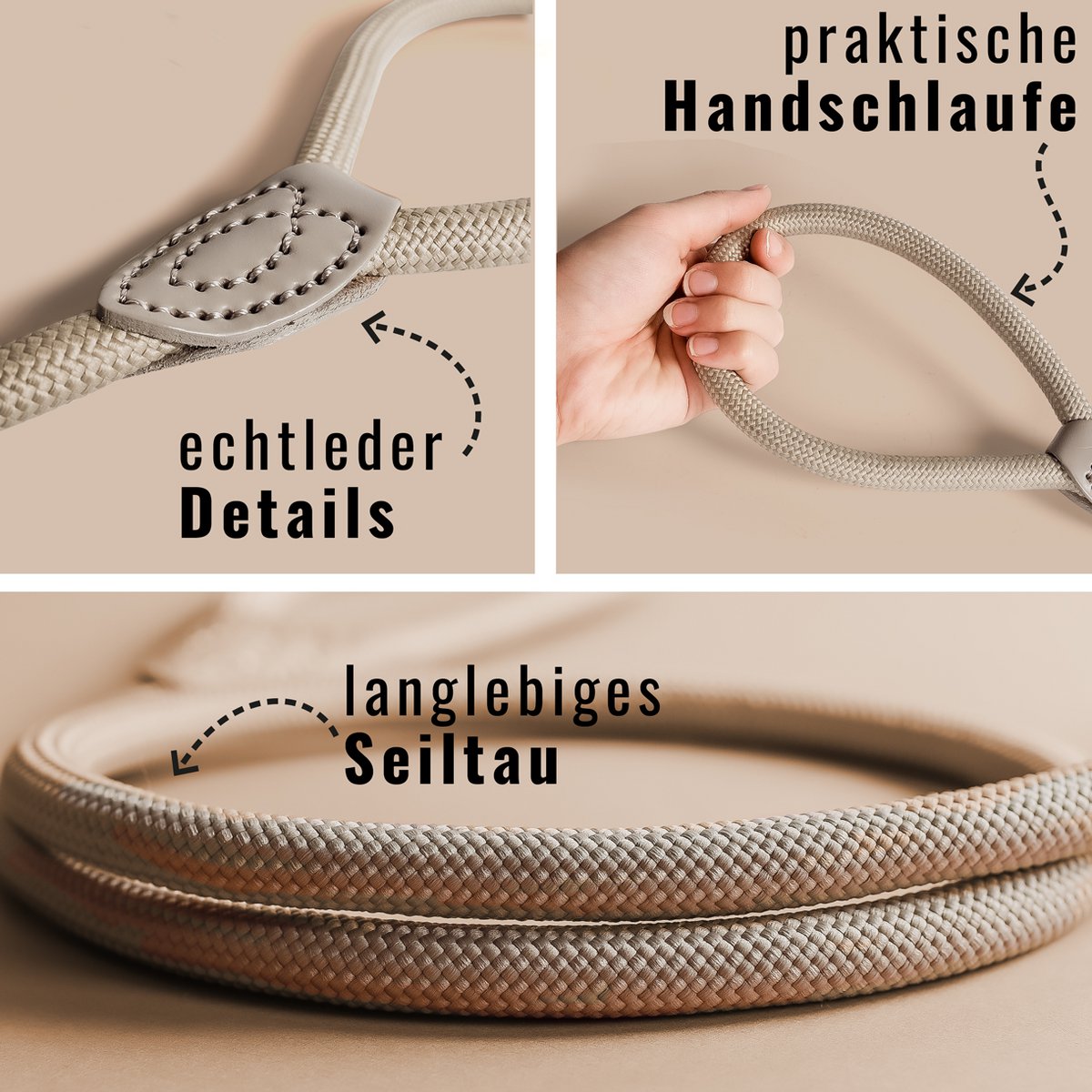 NE & NO® Retrieverleine - Touline met een geïntegreerde kraag