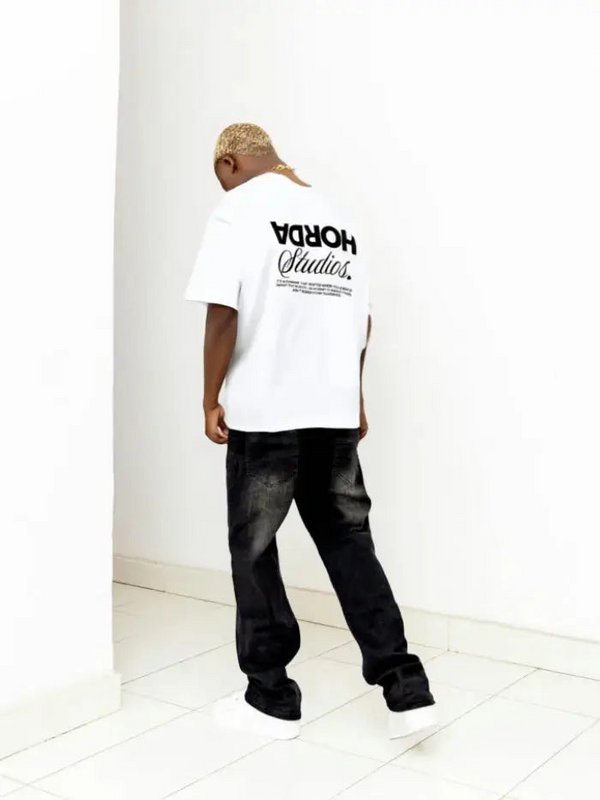 T-shirt "Reverse" 100% Cotone Vestibilità Oversize Made in Italy