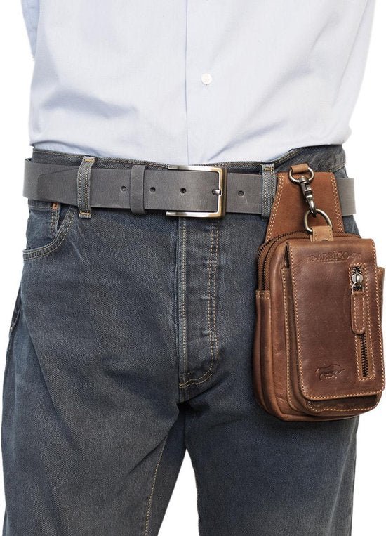 Beltpose Cognac Leather Leather Hip Bag Leather Fanny Pack Festival