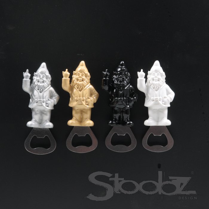 Bottles opener Kabouter F*CK You with Magnet 4 KLR ASS Z/W/G/Z 9 cm