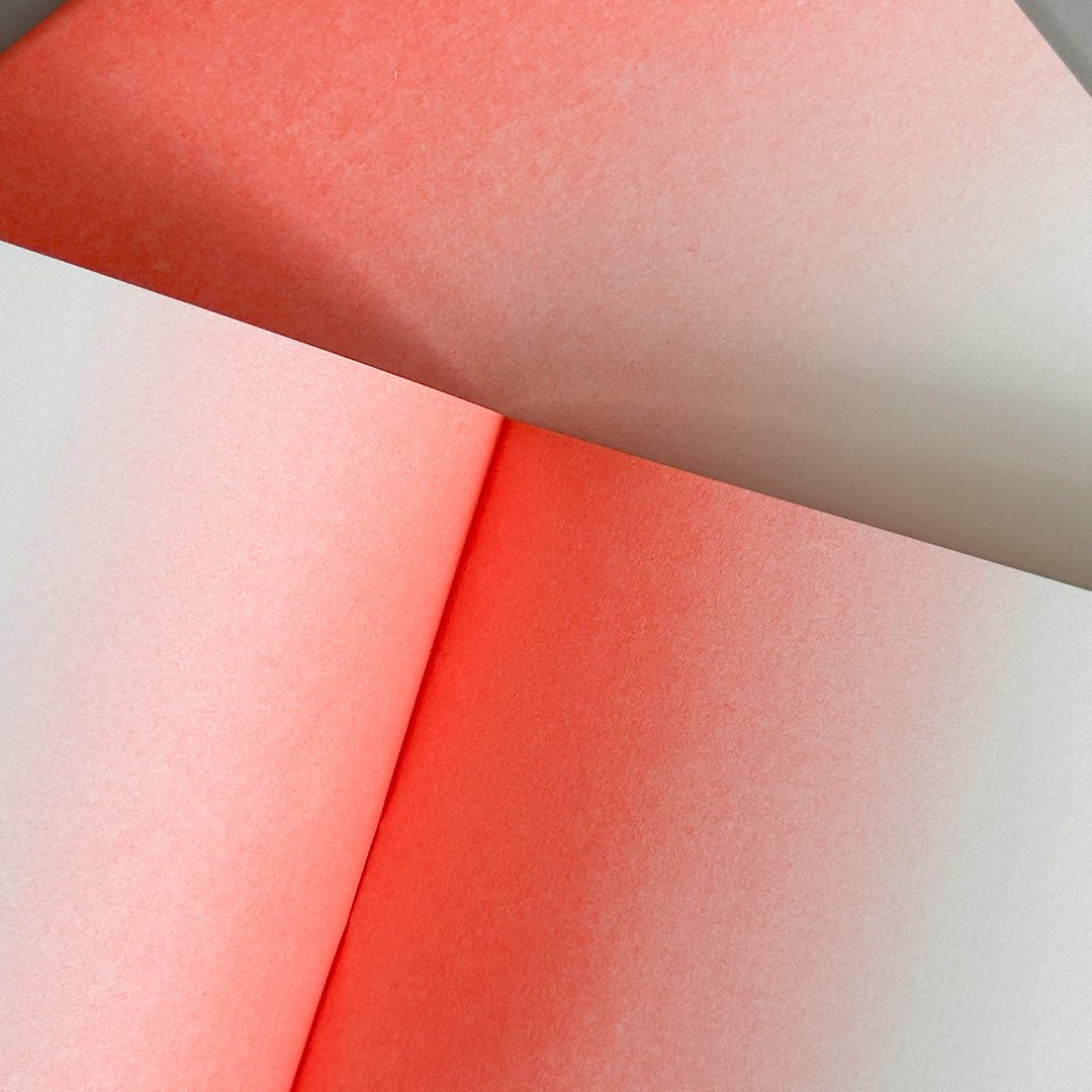 Risography notebook - glow (13 x 19 cm)