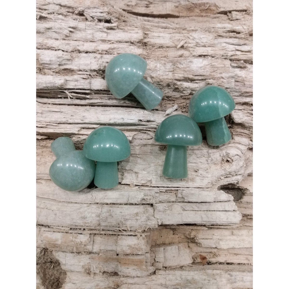 Mini hand cut mushroom AVENTURINE